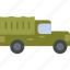 militray, truck, army, military, transportation, automobile, icon 