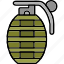 grenade, explosion, handgrenade, war, weapon, icon 