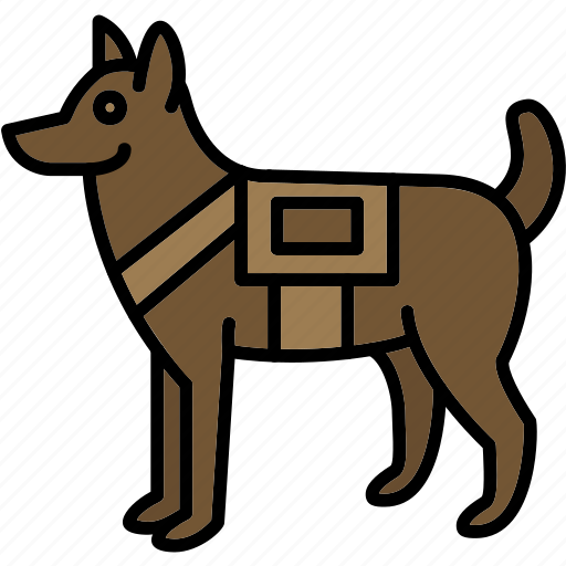 Military, dog, buddy, cop, k, k9, police icon - Download on Iconfinder