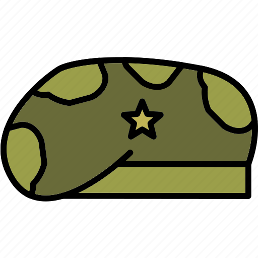 Military, hat, camouflage, cap, disguise, headdress, hunting icon - Download on Iconfinder