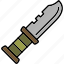 military, knife, combat, weapon, icon 