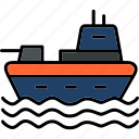 military, ship, army, diver, diving, navy, war, icon