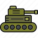 military, tank, compact, panzer, icon