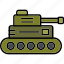 military, tank, compact, panzer, icon 