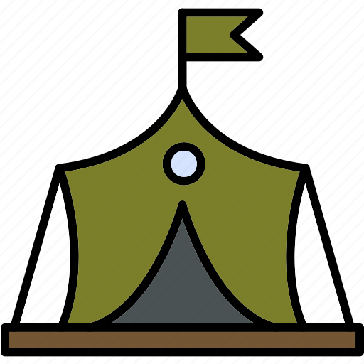 Military, tent, army, camping, medical, icon icon - Download on Iconfinder
