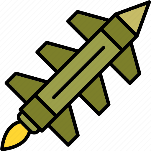 Missile, rocket, army, military, weapon, icon icon - Download on Iconfinder