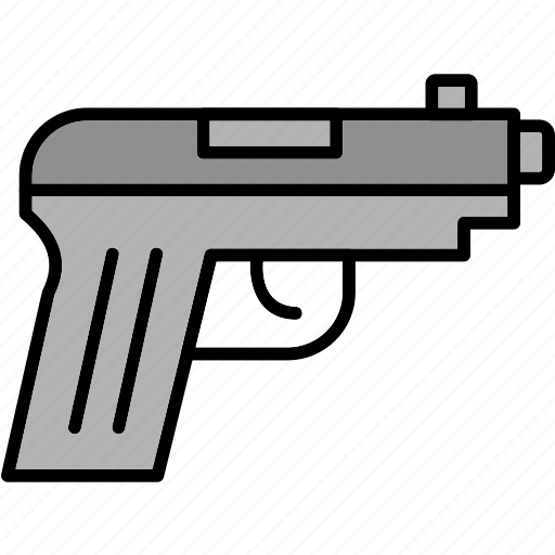 Pistol, gun, weapon, flower, no, war, icon icon - Download on Iconfinder