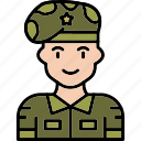 soldier, occupation, profession, people, professions, jobs, icon