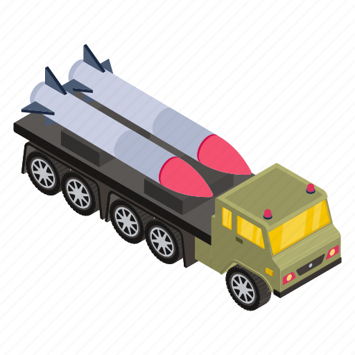 War truck, military truck, missile truck, weapon truck, military transport icon - Download on Iconfinder