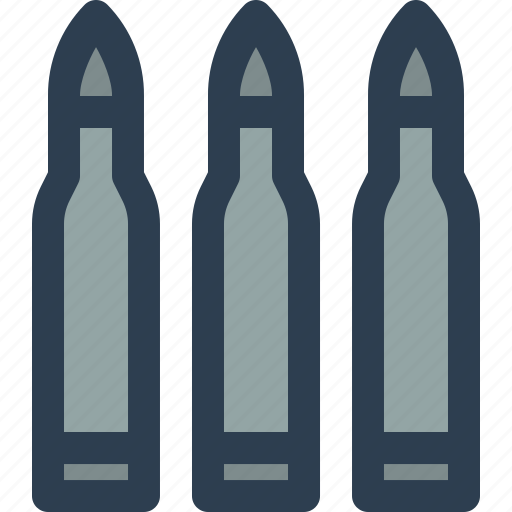 Ammunition, ammo, bullet, bullets, weapon, military icon - Download on Iconfinder