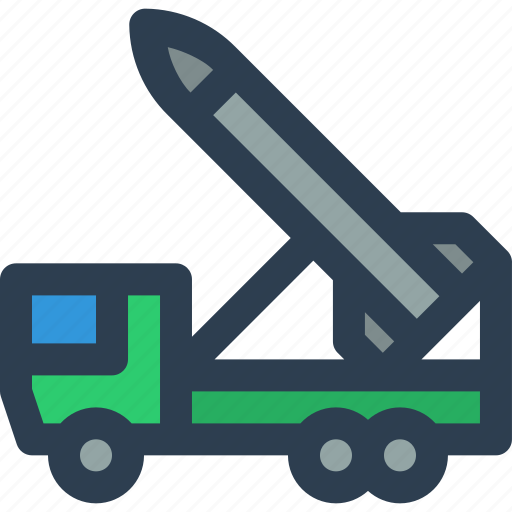 Missile, truck, weapon, military, war, missile launcher icon - Download on Iconfinder