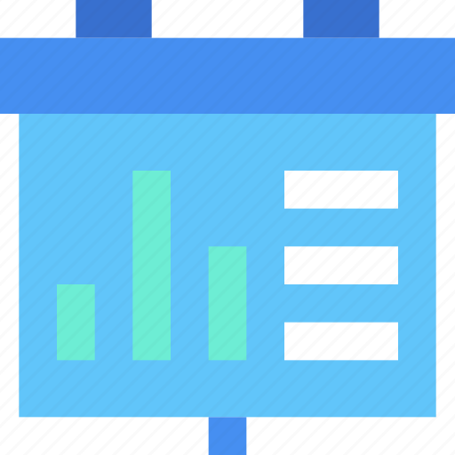 Chart presentation, graph, analytics, analysis, data report, business, finance icon - Download on Iconfinder