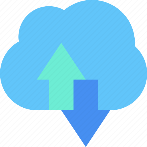 Cloud data transfer, sync, traffic, upload, download, cloud data, network icon - Download on Iconfinder