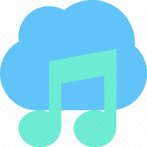 Cloud music, save, audio, sound, song, cloud data, network icon - Download on Iconfinder
