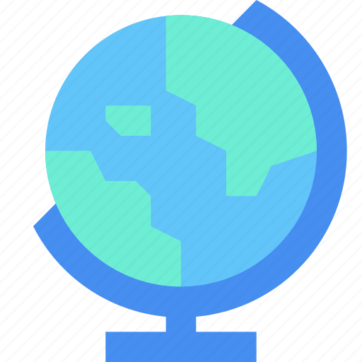 Globe, geography, earth, map, science, education, learning icon - Download on Iconfinder