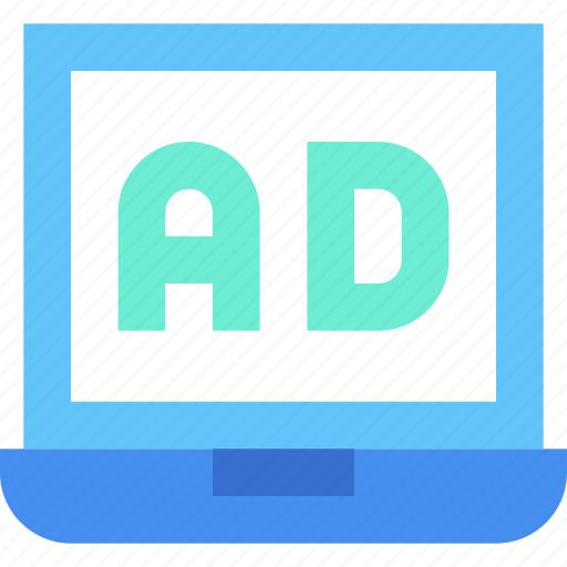 Laptop ads, laptop ad, laptop, digital, online, marketing, promotion icon - Download on Iconfinder