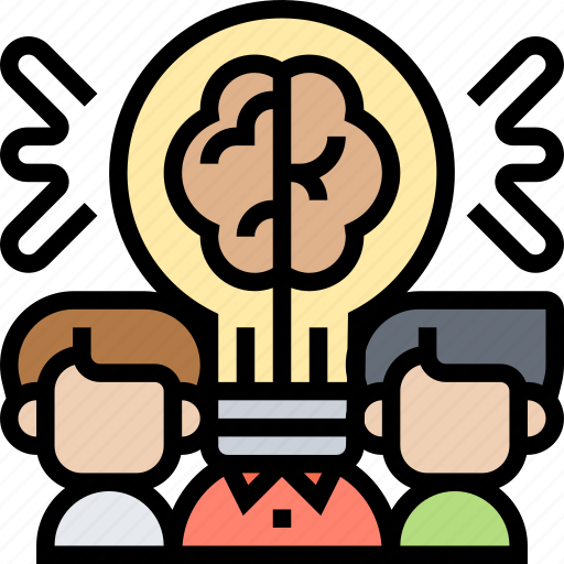 Brainstorm, discuss, teamwork, solutions, intelligence icon - Download on Iconfinder