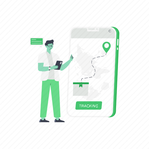Parcel tracking, order tracking, delivery location, mobile tracking, order location icon - Download on Iconfinder