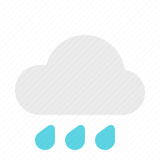Heavy, material design, rain, weather icon - Download on Iconfinder