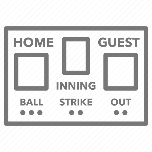 Baseball, game, score, scoreboard, baseball scoreboard icon - Download on Iconfinder