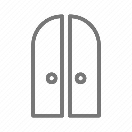 Door, double, french, arch, double doors icon - Download on Iconfinder