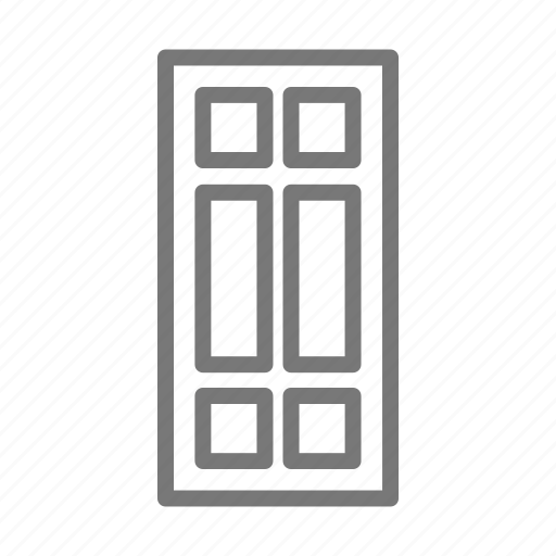 Door, house, home, front, panel door icon - Download on Iconfinder