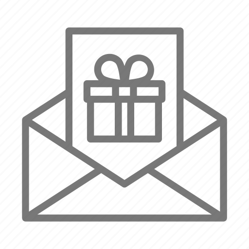 Envelope, gift, open, present icon - Download on Iconfinder