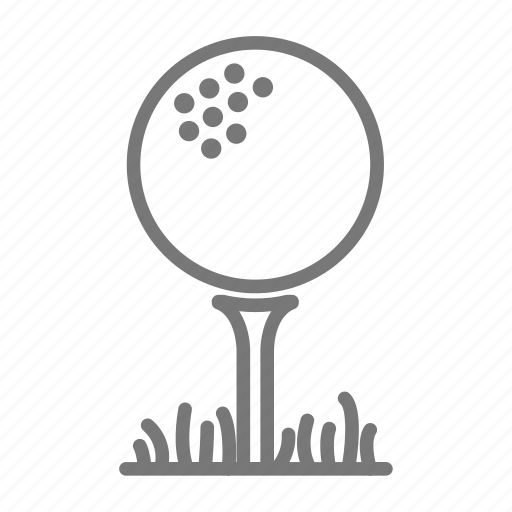 Ball, golf, tee, golf tee, golf ball icon - Download on Iconfinder