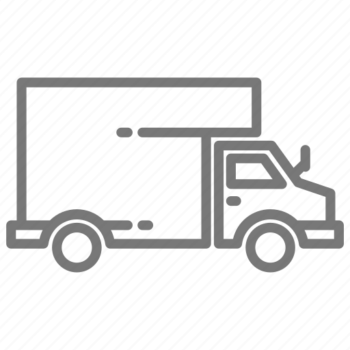 Box, movers, moving, truck, van, moving truck icon - Download on Iconfinder
