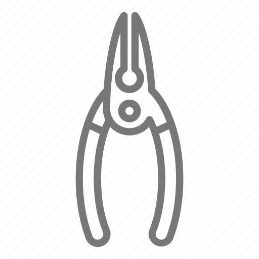 Needle nose, pliers, tool, needle nose pliers icon - Download on Iconfinder
