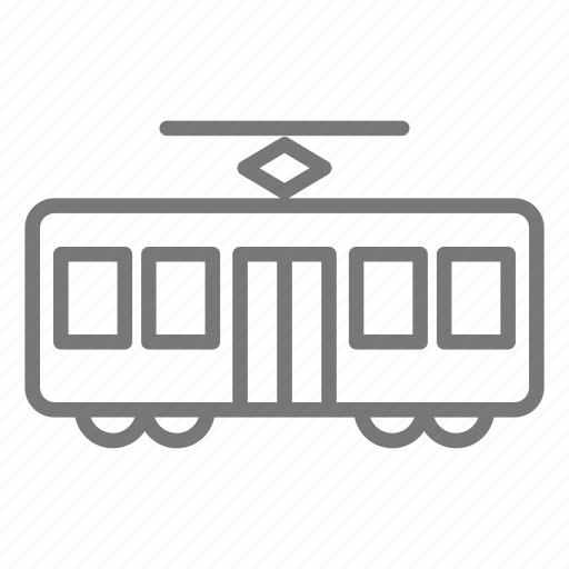 Cable car, commuter, electric, light rail, train, rail, passenger train icon - Download on Iconfinder