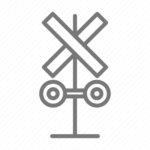 Crossing, railroad, train, railroad crossing, train crossing, railroad signal, railroad tracks icon - Download on Iconfinder