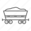 cargo, coal, distance, railroad, train, coal bin, coal train 