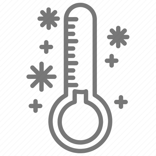 Cold Freeze Freezing Temperature Thermometer Winter Icon