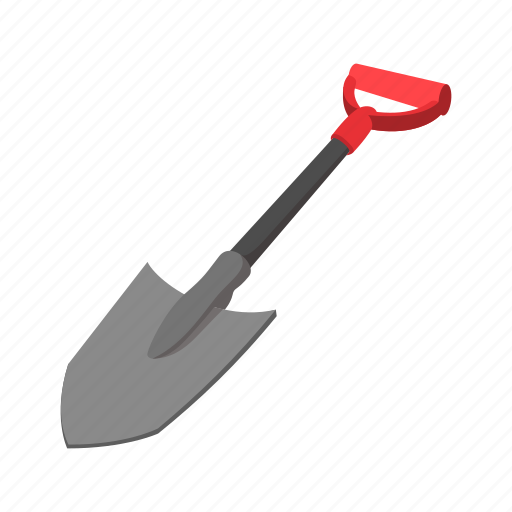 Cartoon, digger, graphics, shovel, spade, steel, tool icon - Download on Iconfinder