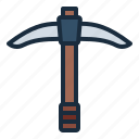 pickaxe, weapon, mining, engineering, industry