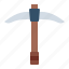 pickaxe, weapon, mining, engineering, industry 