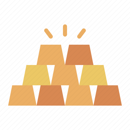 Gold, ingots, mining, engineering, industry icon - Download on Iconfinder