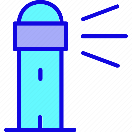 Beacon, building, construction, lamp, light, lighthouse, tower icon - Download on Iconfinder