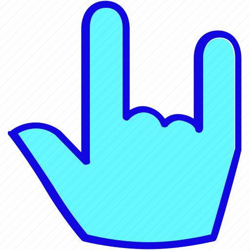 Finger, gesture, hand, metal, misc, punk, rock icon - Download on Iconfinder