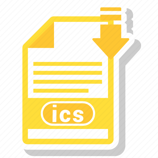 Extension, file, ics icon - Download on Iconfinder