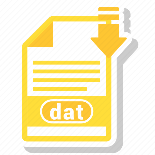 Dat, document, file, format, type icon - Download on Iconfinder