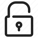 padlock, security, unlock