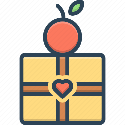 At, fruit, gift, onto, oon, over, upon icon - Download on Iconfinder