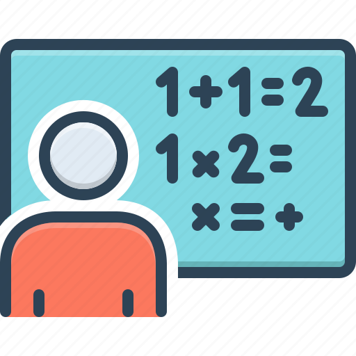 Accounting, addition, calculation, education, formula, math, teacher icon - Download on Iconfinder