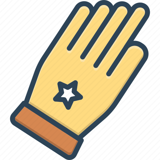 Fabric, glove, hand wear, leather, protective, rubber, safety icon - Download on Iconfinder
