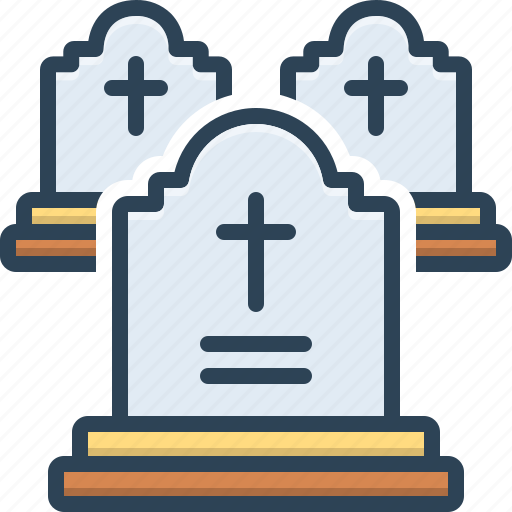 Cemetery, death, funeral, grave, gravestone, graveyard, tombstone icon - Download on Iconfinder