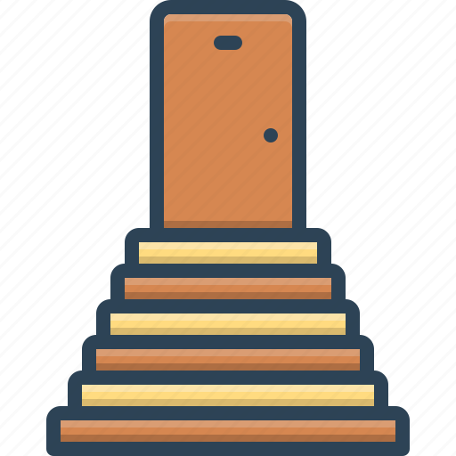 Achievement, building, sidestep, staircase, stairs, stairway, stepladder icon - Download on Iconfinder