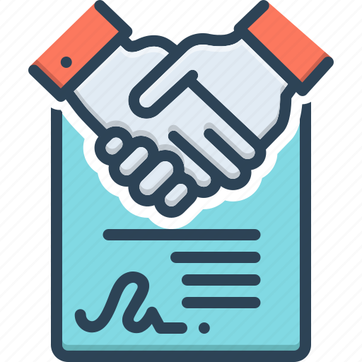 Accord, agreement, consensus, deal, handshake, settlement, solidarity icon - Download on Iconfinder