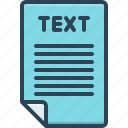 document, letter, list, message, paper, text, word